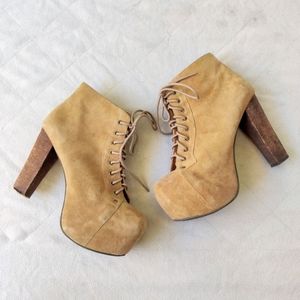 Jeffrey Campbell Suede Platform Booties